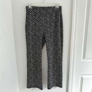 Black & White Chevron Knit Pants